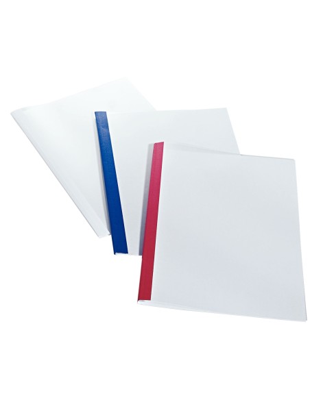 Leitz 39241 cartellina A4 Cartoncino, Plastica Blu, Trasparente 100 pz