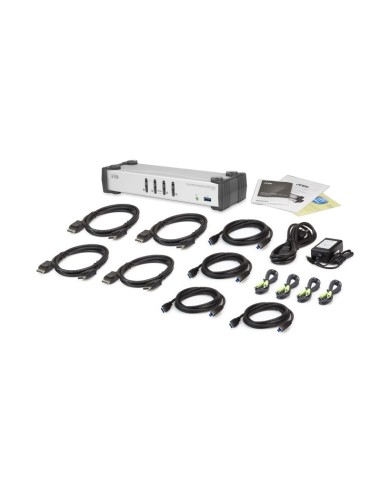 ATEN Switch DisplayPort KVMP™ USB 3.0 a 4 porte (cavi inclusi)