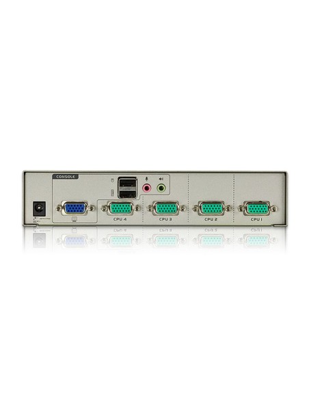 ATEN Switch KVM USB VGA Audio 4-porte