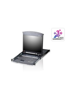 ATEN Switch KVM LCD a due binari Multi-Interface Cat 5 a 16 porte