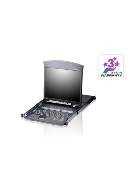 ATEN Switch KVM LCD a due binari Multi-Interface Cat 5 a 16 porte