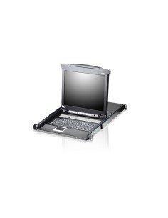 ATEN Switch KVM LCD a binario singolo PS 2-USB VGA a 8 porte