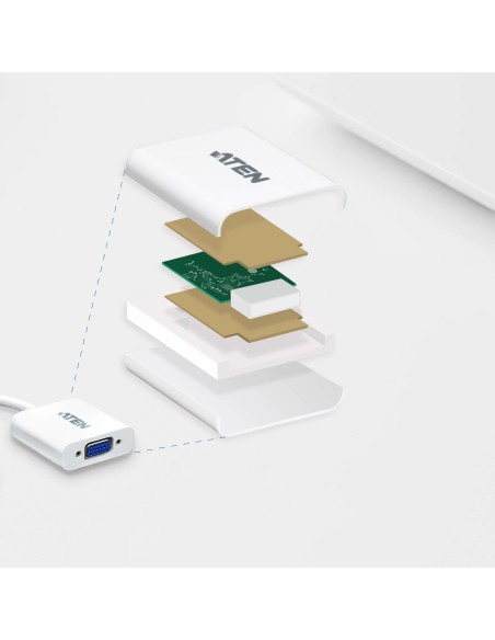 ATEN Adattatore da DisplayPort a VGA