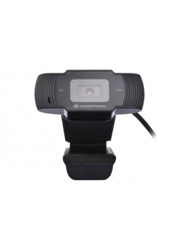 Conceptronic AMDIS 720P HD webcam 1280 x 720 Pixel USB 2.0 Nero