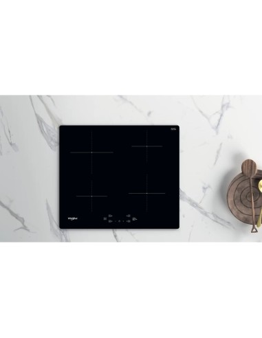 Whirlpool WS Q2160 NE piano cottura Nero Da incasso 59 cm Piano cottura a induzione 4 Fornello(i)