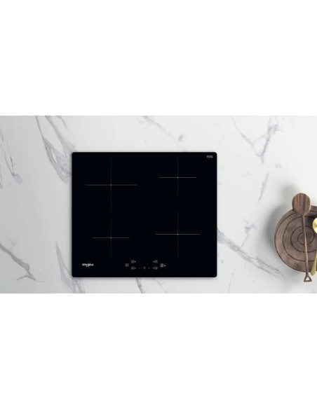 Whirlpool WS Q2160 NE piano cottura Nero Da incasso 59 cm Piano cottura a induzione 4 Fornello(i)