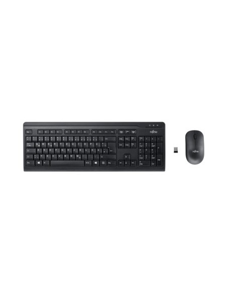 Fujitsu Wireless Keyboard Set LX410 tastiera Mouse incluso RF Wireless QWERTY Italiano Nero
