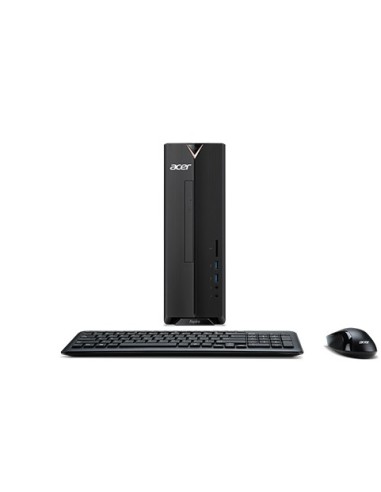 Acer Aspire XC-830 J4025 Desktop Intel Celeron J 4 GB DDR4-SDRAM 256 GB SSD Windows 10 Home PC Nero