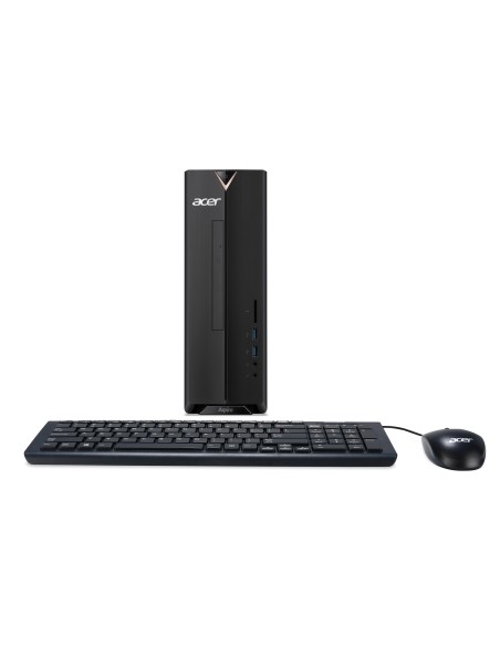 Acer Aspire XC-830 J4005 Desktop Intel® Celeron® 8 GB DDR4-SDRAM 256 GB SSD Windows 10 Home PC Nero
