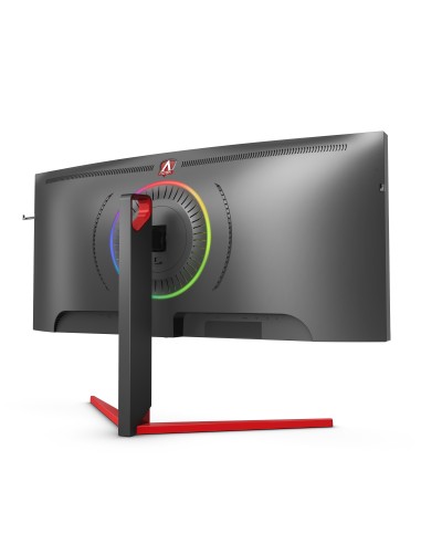 AOC AGON 3 AG353UCG Monitor PC 88,9 cm (35") 3440 x 1440 Pixel Quad HD LED Nero, Rosso