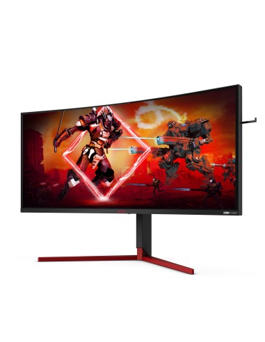 AOC AGON 3 AG353UCG Monitor PC 88,9 cm (35") 3440 x 1440 Pixel Quad HD LED Nero, Rosso