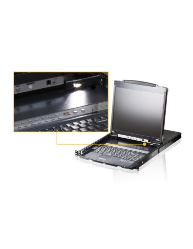ATEN CL5800N-ATA-EG switch per keyboard-video-mouse (kvm) Montaggio rack Nero