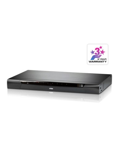 ATEN KN1108V-AX-G switch per keyboard-video-mouse (kvm) Montaggio rack Nero