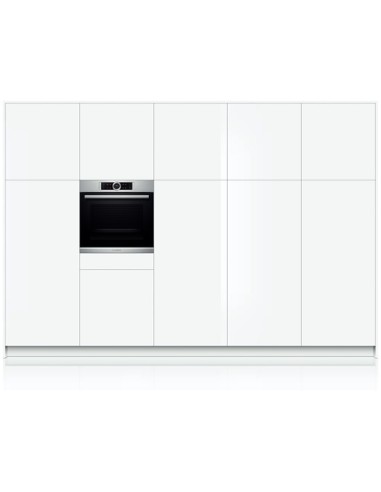 Bosch HBG675BS1 forno 71 L A+ Nero, Acciaio inossidabile
