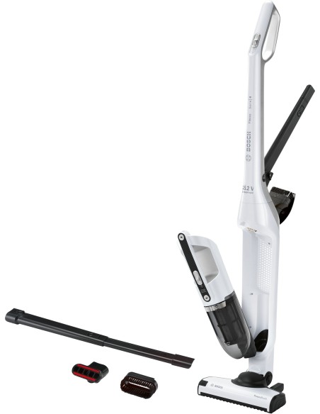 Bosch Serie 4 BBH32551 scopa elettrica Senza sacchetto 0,4 L Metallico, Bianco