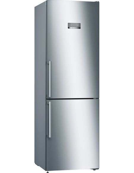 Bosch Serie 4 KGN367IDQ frigorifero con congelatore Libera installazione 326 L D Acciaio inossidabile
