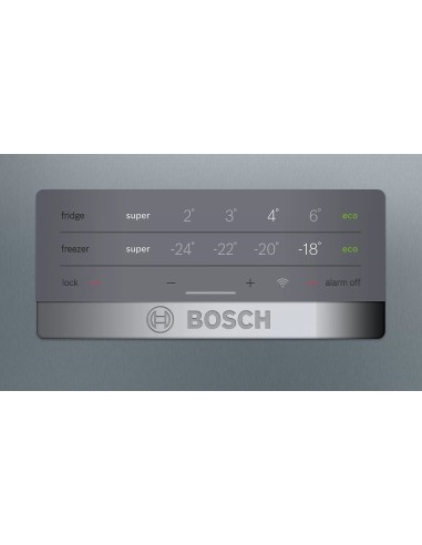 Bosch Serie 4 KGN367IDQ frigorifero con congelatore Libera installazione 326 L D Acciaio inossidabile