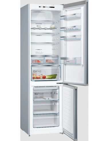 Bosch Serie 4 KGN39IJEA frigorifero con congelatore Libera installazione 368 L E Grigio