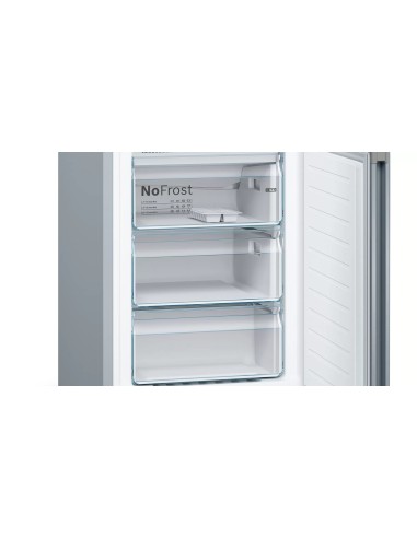 Bosch Serie 4 KGN39IJEA frigorifero con congelatore Libera installazione 368 L E Grigio