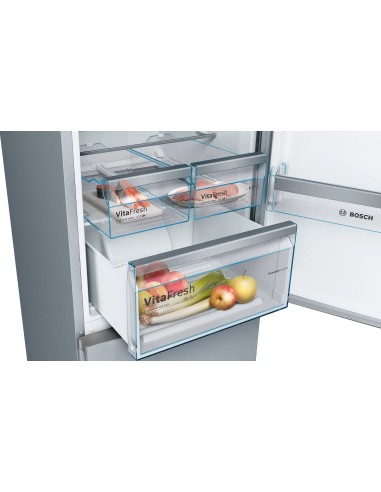 Bosch Serie 4 KGN39IJEA frigorifero con congelatore Libera installazione 368 L E Grigio