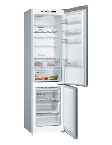 Bosch Serie 4 KGN39VLEB frigorifero con congelatore Libera installazione 368 L E Acciaio inossidabile