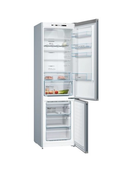 Bosch Serie 4 KGN39VLEB frigorifero con congelatore Libera installazione 368 L E Acciaio inossidabile