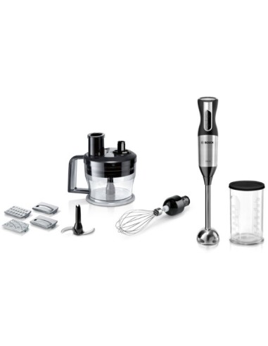 Bosch MSM6S90B frullatore 1,25 L Frullatore ad immersione 750 W Nero, Acciaio inossidabile