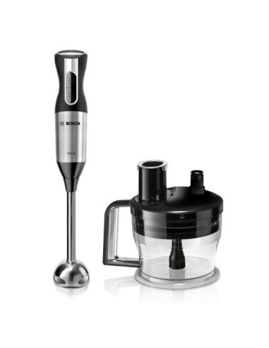 Bosch MSM6S90B frullatore 1,25 L Frullatore ad immersione 750 W Nero, Acciaio inossidabile