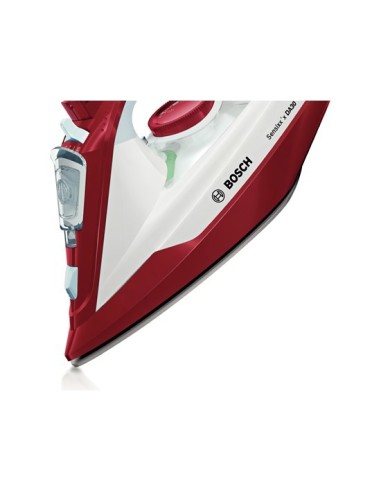 Bosch TDA3024010 ferro da stiro Ferro a vapore Piastra Ceranium Glissée 2400 W Rosso, Bianco