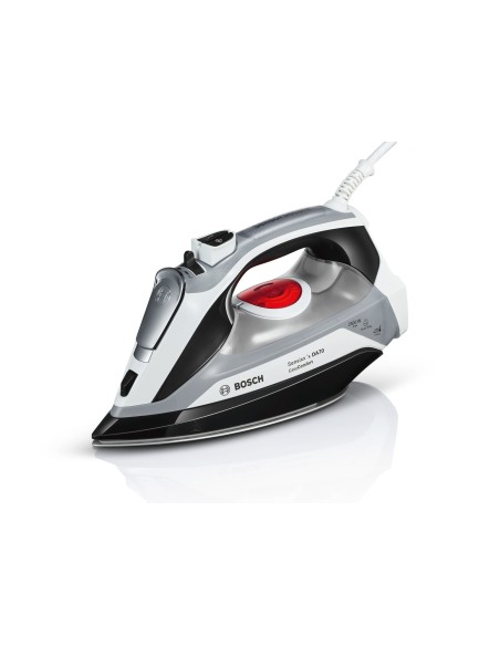 Bosch TDA70EASY ferro da stiro Ferro da stiro a secco e a vapore Piastra Ceranium Glissée 2400 W Nero, Bianco