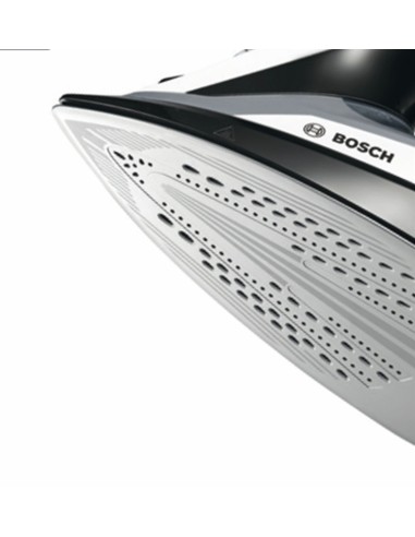 Bosch TDA70EASY ferro da stiro Ferro da stiro a secco e a vapore Piastra Ceranium Glissée 2400 W Nero, Bianco