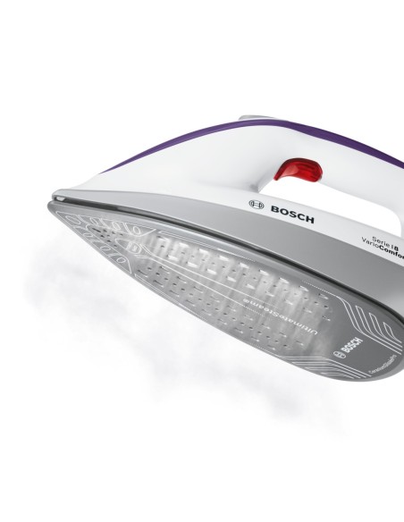 Bosch Serie 8 TDS8080 ferro da stiro a caldaia 2400 W 1,8 L Ceranium Glissée Pro Porpora, Bianco