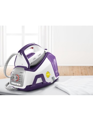 Bosch Serie 8 TDS8080 ferro da stiro a caldaia 2400 W 1,8 L Ceranium Glissée Pro Porpora, Bianco