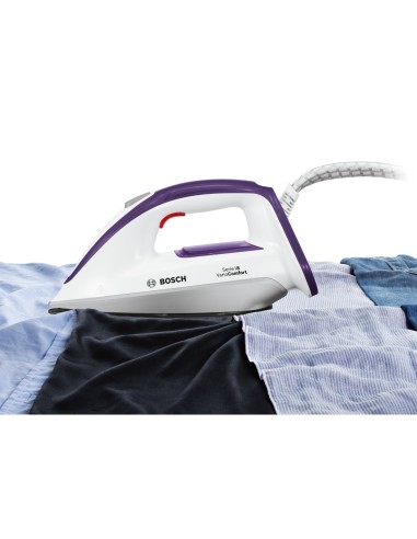 Bosch Serie 8 TDS8080 ferro da stiro a caldaia 2400 W 1,8 L Ceranium Glissée Pro Porpora, Bianco