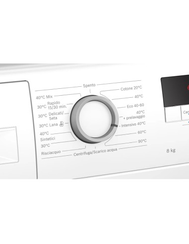 Bosch Serie 2 lavatrice Caricamento frontale 8 kg 1000 Giri min C Bianco