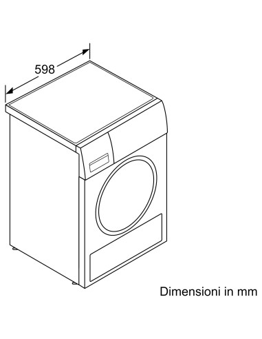 Bosch Serie 6 WTW87T07IT asciugatrice Libera installazione Caricamento frontale 7 kg A+++ Bianco