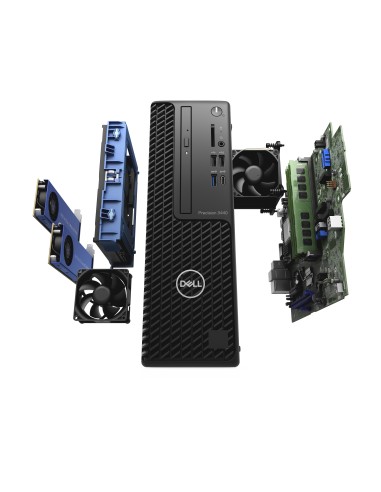 DELL Precision 3440 i7-10700 SFF Intel® Core™ i7 16 GB DDR4-SDRAM 512 GB SSD Windows 10 Pro Stazione di lavoro Nero