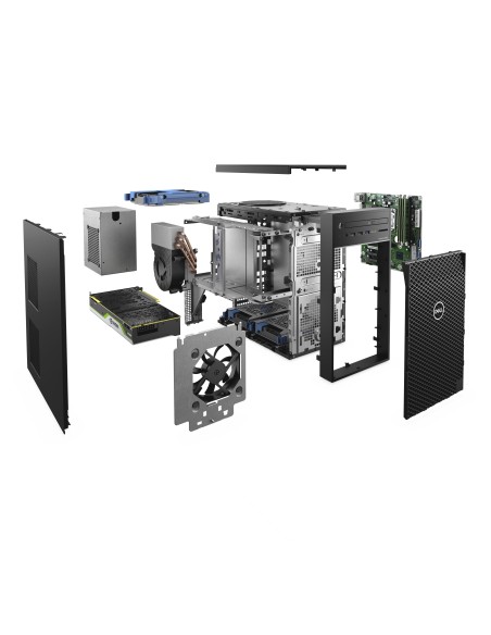 DELL Precision 3640 i7-10700 Tower Intel® Core™ i7 8 GB DDR4-SDRAM 512 GB SSD Windows 10 Pro Stazione di lavoro Nero