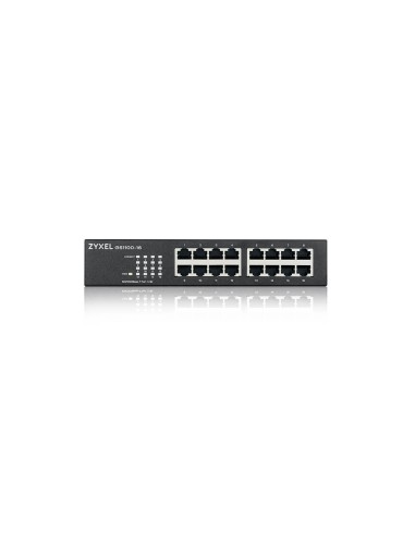 Zyxel GS1100-16 Non gestito Gigabit Ethernet (10 100 1000) Nero