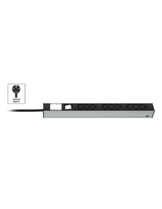 Vertiv Knürr PDU DI-STRIP, Basic, 0U 1U, ingresso Schuko 230V 16A, uscite (9) C13