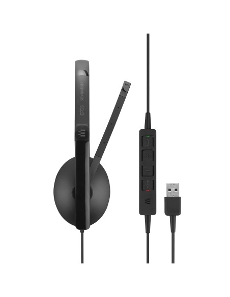 EPOS | SENNHEISER ADAPT 160 USB Auricolare Cablato A Padiglione Musica e Chiamate USB tipo A Nero