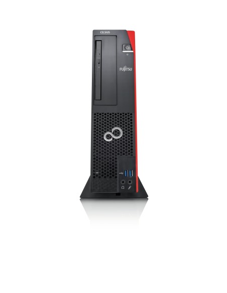 Fujitsu CELSIUS J580 i7-9700 SFF Intel® Core™ i7 8 GB DDR4-SDRAM 256 GB SSD Windows 10 Pro Stazione di lavoro Nero, Rosso
