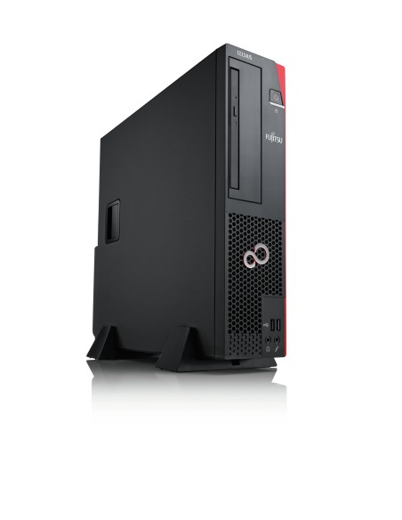 Fujitsu CELSIUS J580 E-2234 SFF Intel Xeon E 16 GB DDR4-SDRAM 512 GB SSD Windows 10 Pro Stazione di lavoro Nero, Rosso