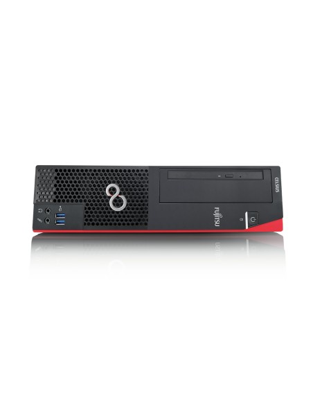 Fujitsu CELSIUS J580 E-2234 SFF Intel Xeon E 16 GB DDR4-SDRAM 512 GB SSD Windows 10 Pro Stazione di lavoro Nero, Rosso