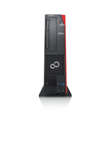Fujitsu CELSIUS J580 E-2234 SFF Intel Xeon E 16 GB DDR4-SDRAM 512 GB SSD Windows 10 Pro Stazione di lavoro Nero, Rosso