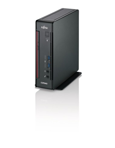 Fujitsu ESPRIMO Q558 i7-9700T mini PC Intel® Core™ i7 8 GB DDR4-SDRAM 512 GB SSD Windows 10 Pro Nero, Rosso