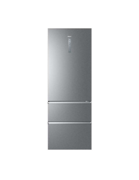 Haier 3D 70 Serie 5 A3FE744CPJ frigorifero con congelatore Libera installazione 483 L E Platino, Acciaio inossidabile