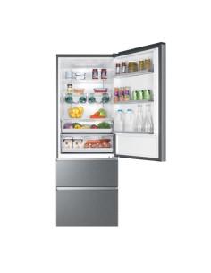 Haier 3D 70 Serie 5 A3FE744CPJ frigorifero con congelatore Libera installazione 483 L E Platino, Acciaio inossidabile 2