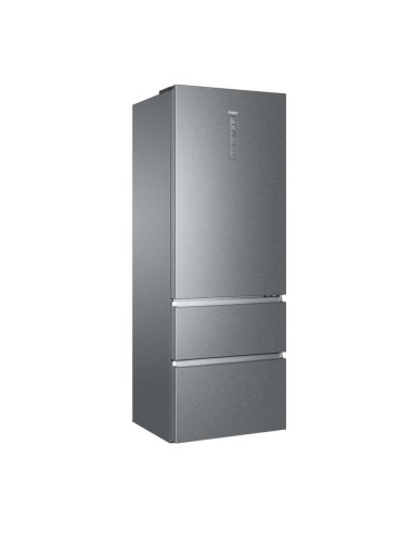 Haier 3D 70 Serie 5 A3FE744CPJ frigorifero con congelatore Libera installazione 483 L E Platino, Acciaio inossidabile