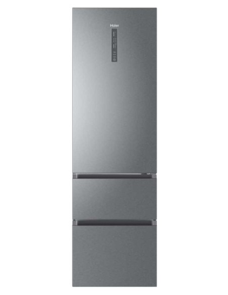 Haier 3D 60 Serie 3 A3FE837CGJ frigorifero con congelatore Libera installazione 371 L D Argento, Titanio